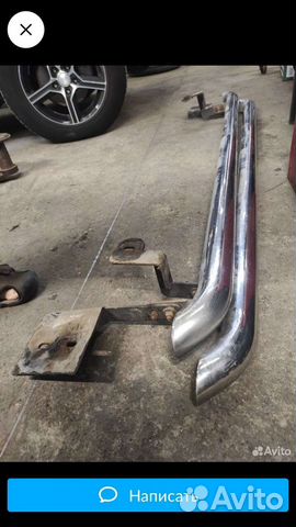 Защита порогов на renault duster