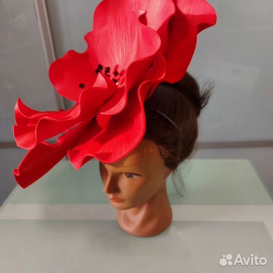 Шляпка вечерняя на торжество, скачки, фотосессии