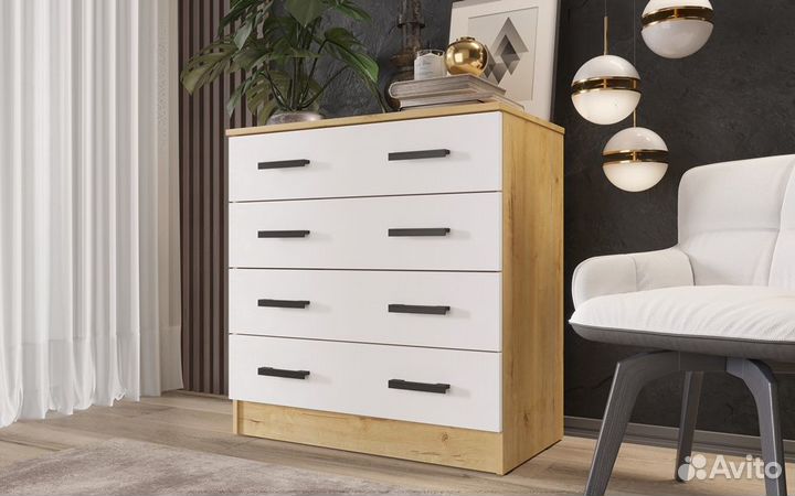 Комод К800 дуб вотан/белый эра