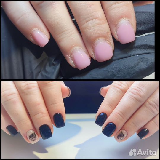 Маникюр, гель лак, укрепление, снятие, наращивание