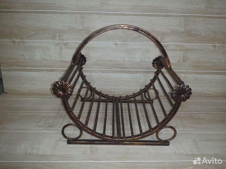 Дровница кованая