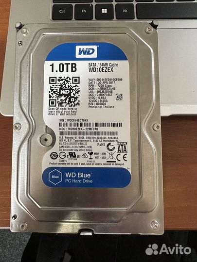 Жесткий диск WD 1TB Blue WD10ezex