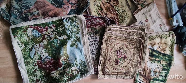 Чехлы на подушки гобелен и велюр