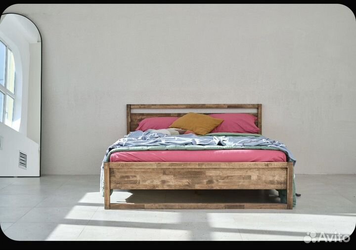 Кровать двуспальная деревянная Next 160х200,э