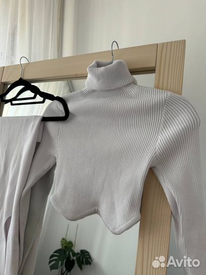 Кстюм с юбкой трикотажный лапша