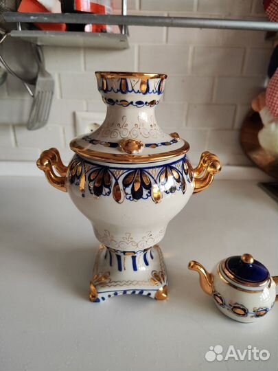 Самовар СССР Гжель