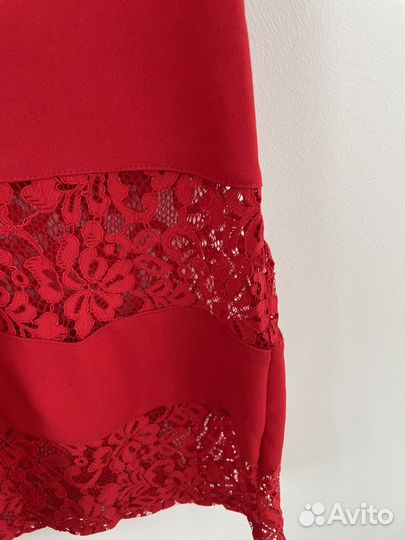 Вечернее красное платье S