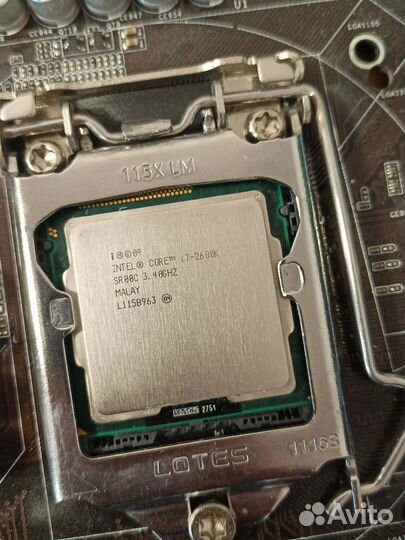 Комплект i7-2600k LGA1155 + Asrock H61iCafe + 8GB