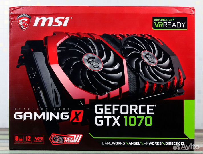 Msi gtx 1070 gaming x 8g