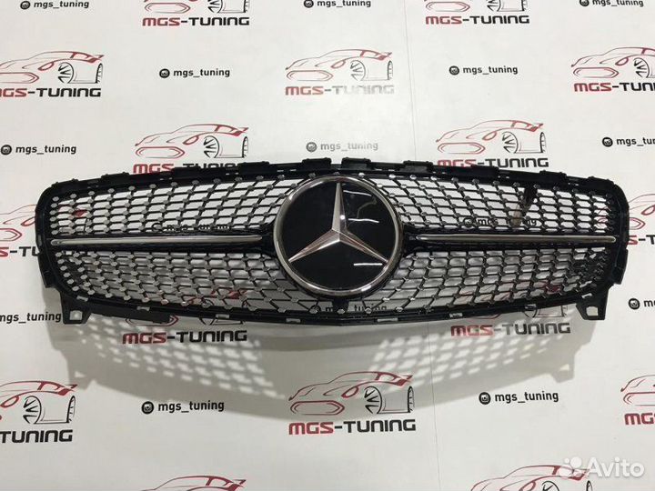 Решетка A-Class w176 Diamond black 15-18 Дистроник