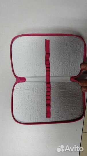 Пенал для девочки с отделениями (Розовый)