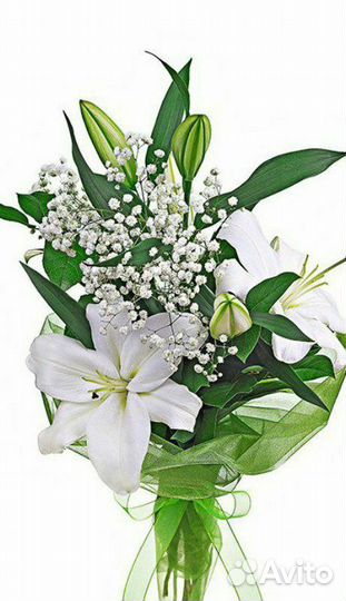 Авторские букеты с лилиями ,доставка по спб и ло