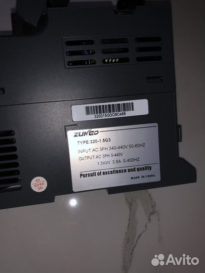 Преобразователь частоты 1,5квт 380/380