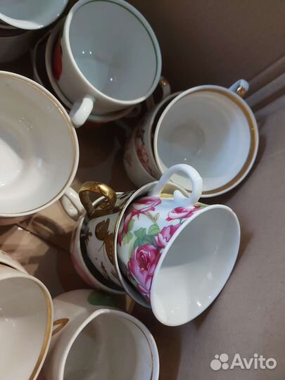 Чайные чашки с блюдцами СССР