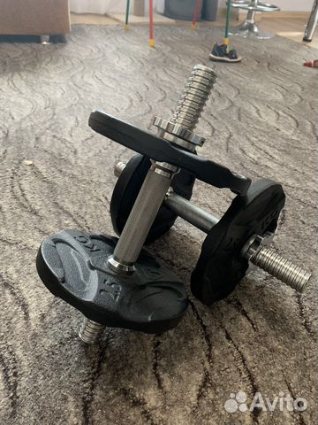 Гриф гантельный и диски