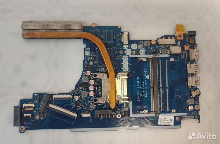 Материнская плата с процессором