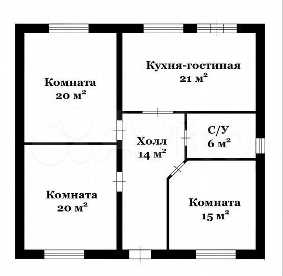 Дом 102 м² на участке 10 сот.