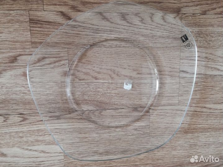 Блюдо стекло Италия Alter 31x34 см новое