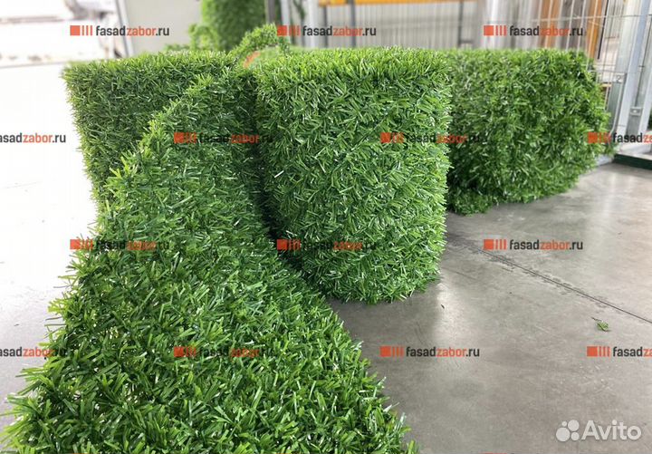 Зеленый забор (Искусственная изгородь) цена за м2