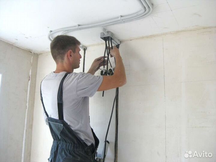 Услуги электрика электромонтаж электрик частник