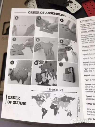 Настенная карта Wooden City