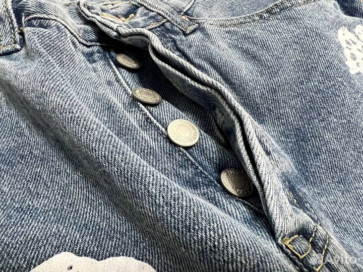Джинсы levis denim tears