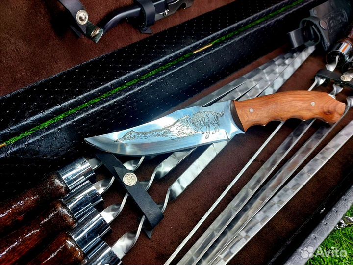 Набор шампуров подарочный