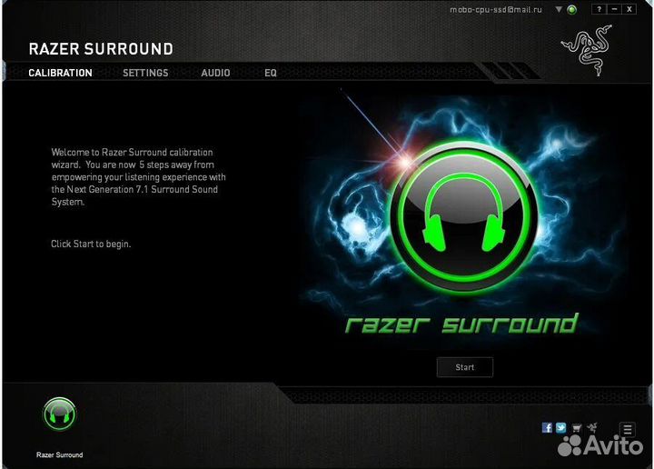 Код активации Razer 7.1 Surround sound