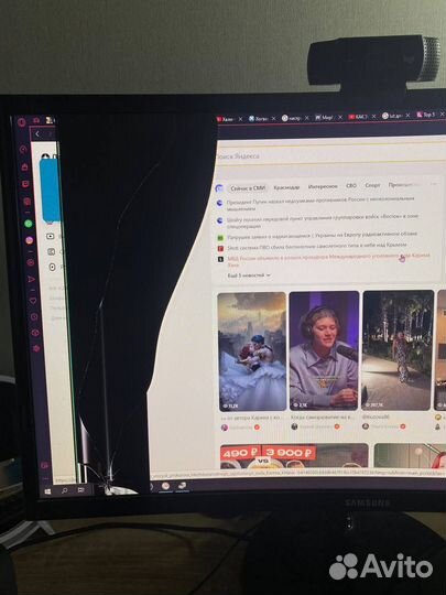 23.5 Монитор Samsung CF39 C24F390FHI (повреждён)