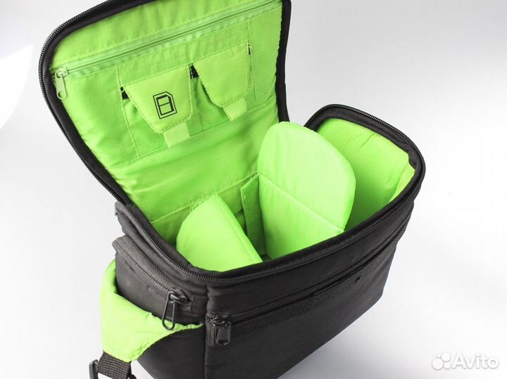 Фотосумка CasePro с зелеными вставками