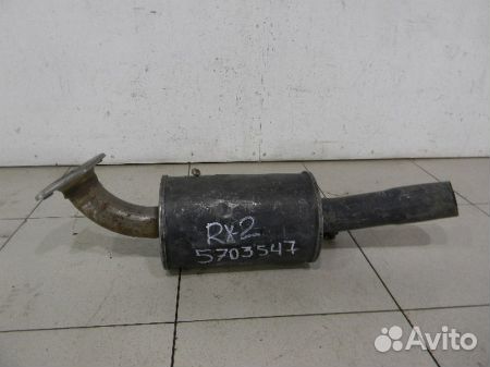 Задняя банка глушителя