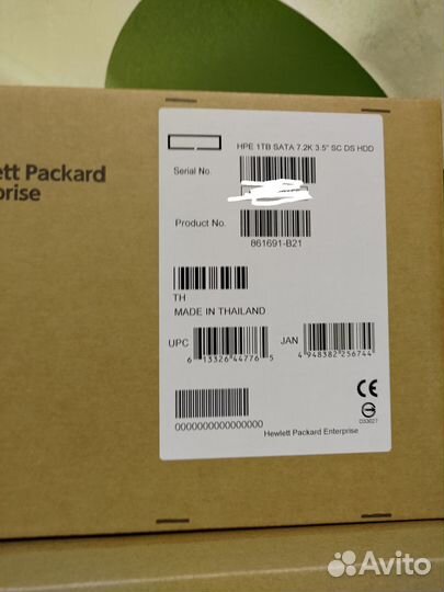 Жесткий диск HPE 1TB SATA 861691-B21 862128-001