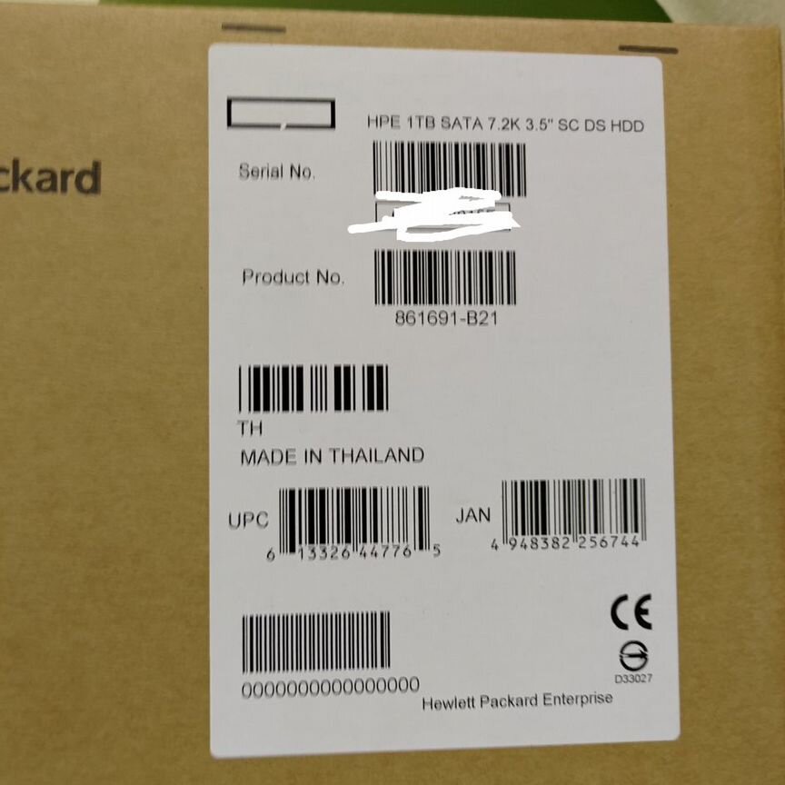 [861691-B21] Жесткий Диск Hpe 1tb Sata862128-001