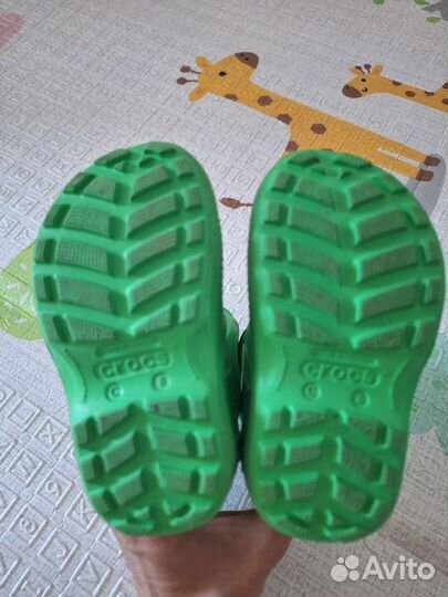 Резиновые сапоги crocs детские р 23