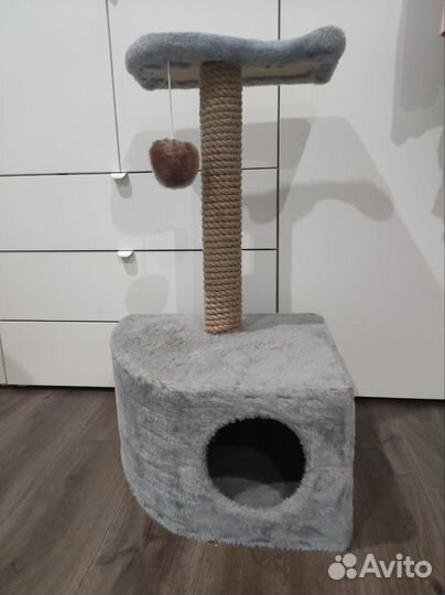 Когтеточка домик для кошки бу