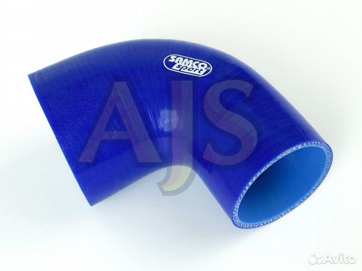 Патрубок 90гр 63-76 цв синий