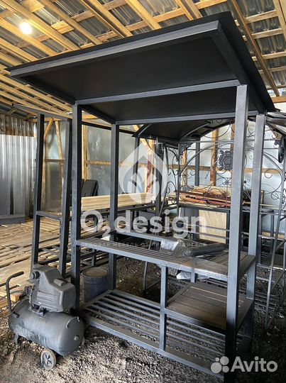 Мангал с печью под казан от производителя