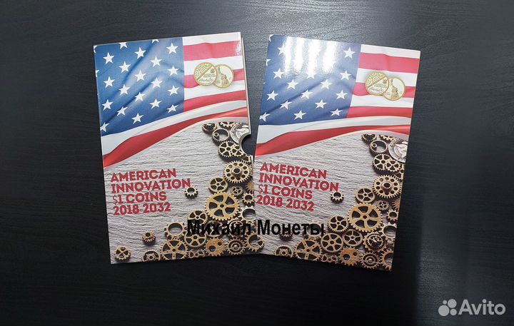 22 Монеты 1доллар Американские Инновации в альбоме