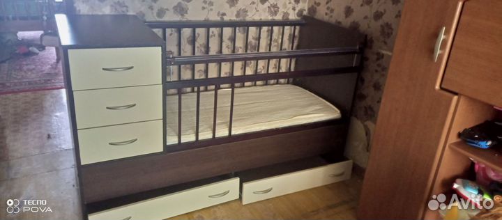 Детская кроватка трансформер