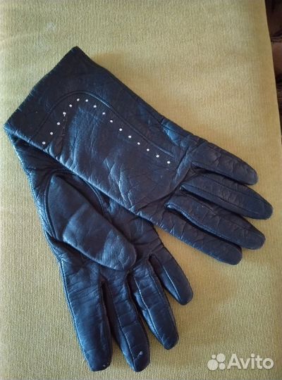 Перчатки женские кожаные размер 5,0
