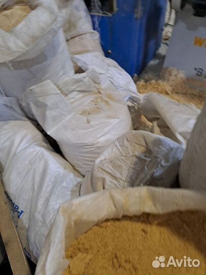 Опилки мелкие в мешках
