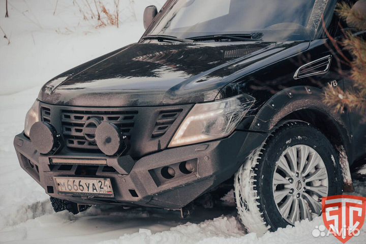 Бампер силовой передний Nissan Patrol 62 2010-2014