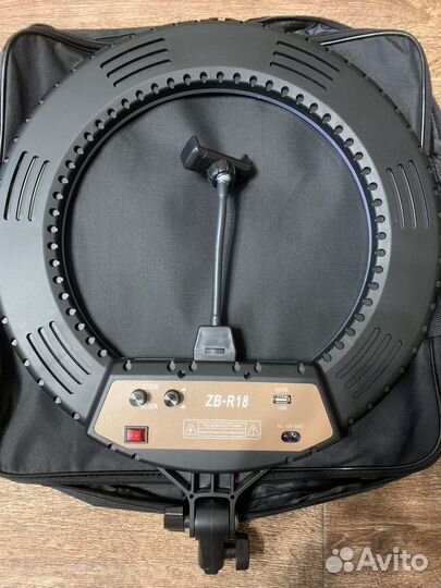 Кольцевая лампа 45см со штативом