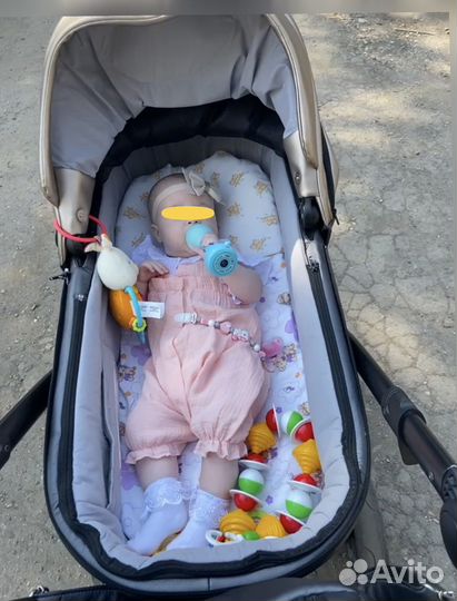 Коляска 2 в 1 эко кожа mr sandman