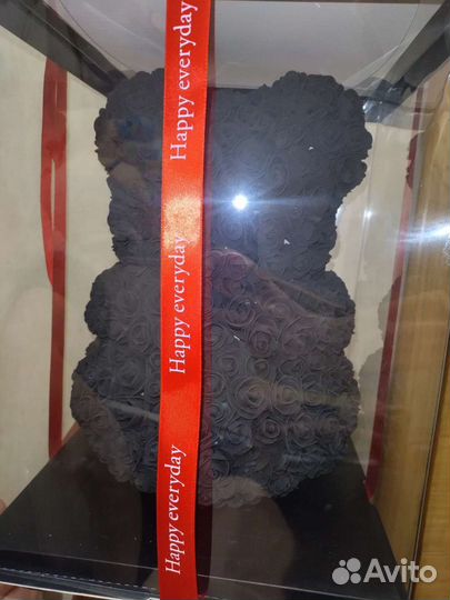 Мишка из роз 40 см