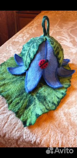 Шляпы для бани из шерсти