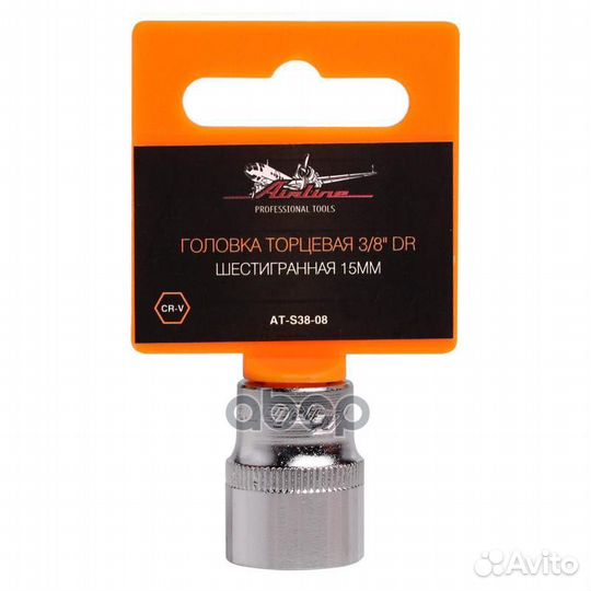 Головка торцевая 3/8 DR шестигранная 15мм в пак