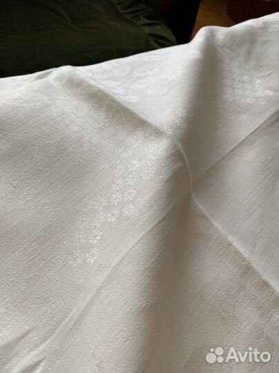 Скатерть льняная,жаккард СССР