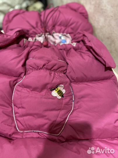 Конверт в коляску пух перо