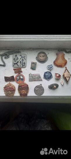 Значки СССР запонки СССР браслет СССР медали